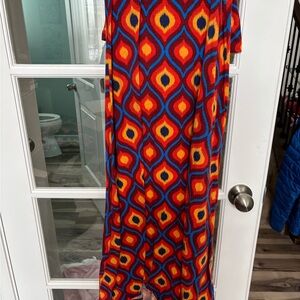 Vibrant Geometric Maxi Dress